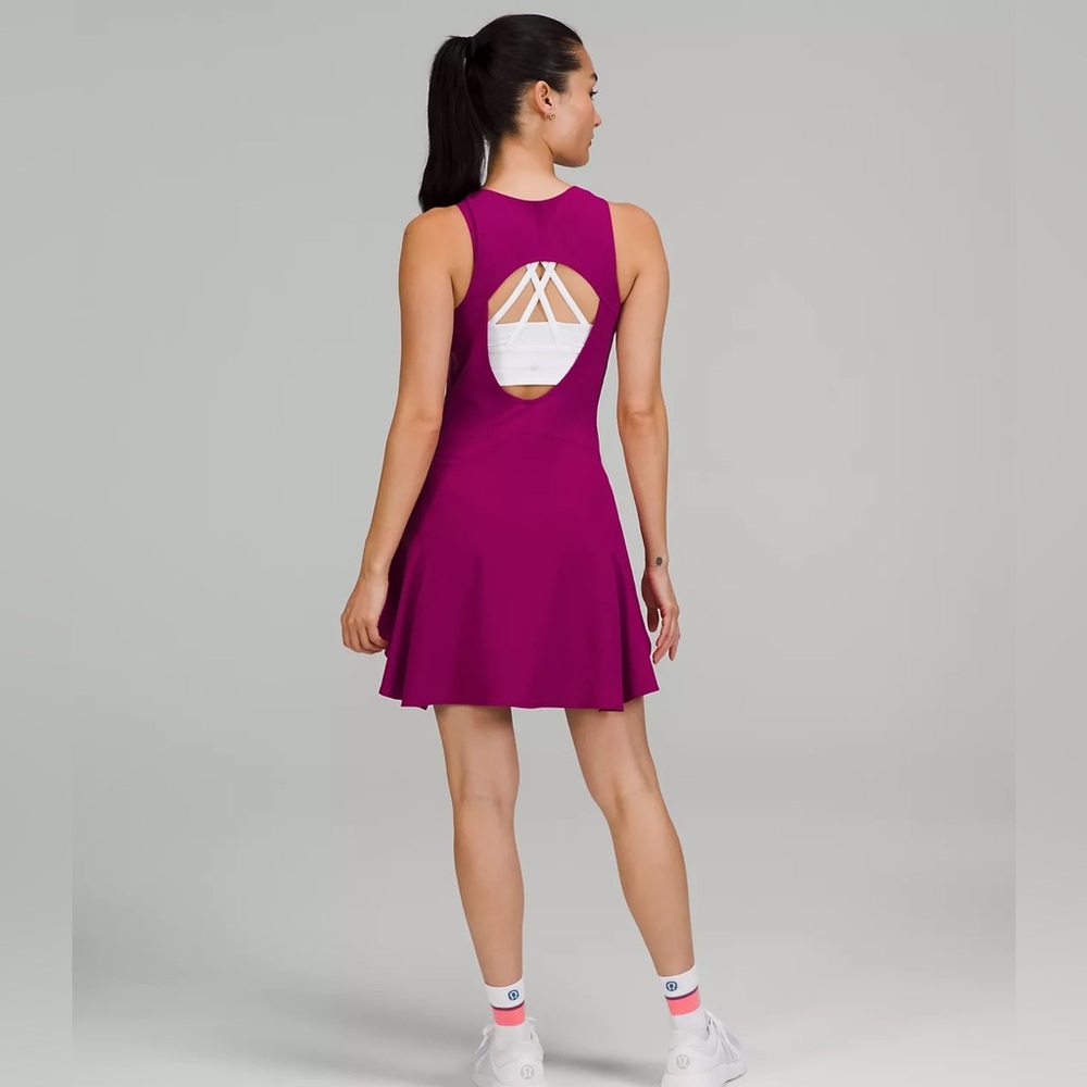 Lululemon Magenta Short Lined Tennis Tank Top Dress Sz-6